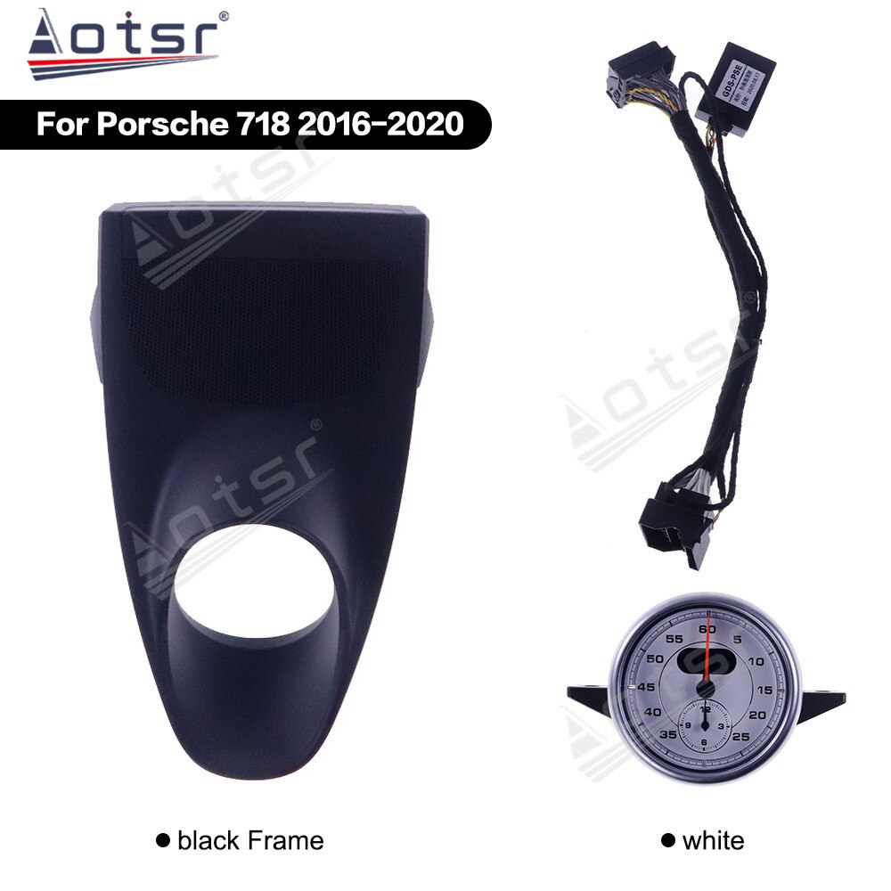 For Porsche 718 2016 2017 2018 2019 2020 Car Stopwatch Interior Dashboard Meter Clock Compass Time Electronic  Accessional-Aotsr official website