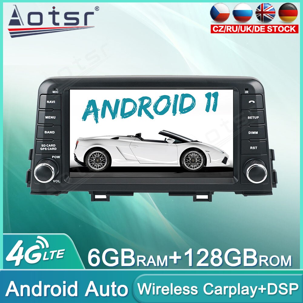 Android 11 128GB Car Radio DVD Player For KIA MORNING 2016+ Audio Multimedia Player GPS Navigation Auto Stereo Head Unit Carplay-Aotsr official website
