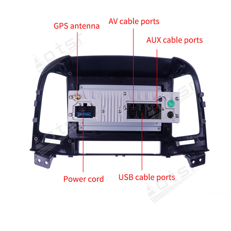 9 Inch Android 10.0 Auto Stereo For Hyundai Santa FE IX45 2006-2012 Audio Car Radio DVD Multimedia Player GPS Navigation Head Unit-Aotsr official website