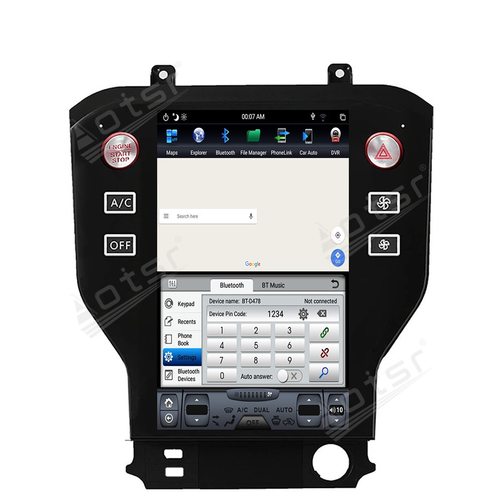 128GB Tesla Big Screen Multimedia For Ford Mustang Car GPS Navigaiton 2015 - 2019 Radio Tape Recorder DVD Video Player Stereo 2K-Aotsr official website