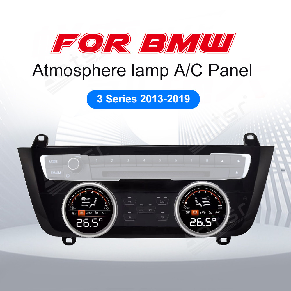 AC Panel Air Conditioner Climate Control For BMW 3 Series 2013-2019 Knob Setting Touch Board Screen Head Unit 32-color Ambient Light