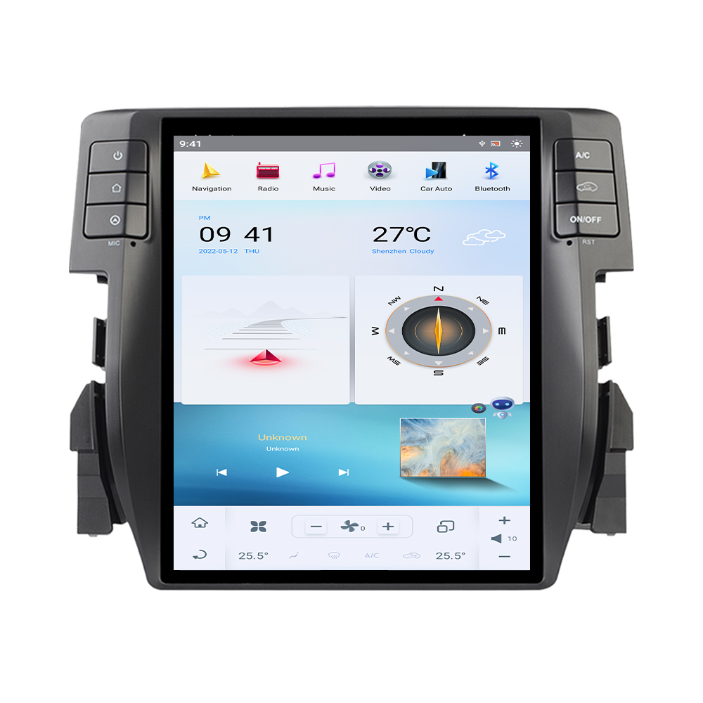 Qualcomm Android 11 For Honda Civic 2016 - 2019 GPS Navigation DVD Multimedia Player Head Unit