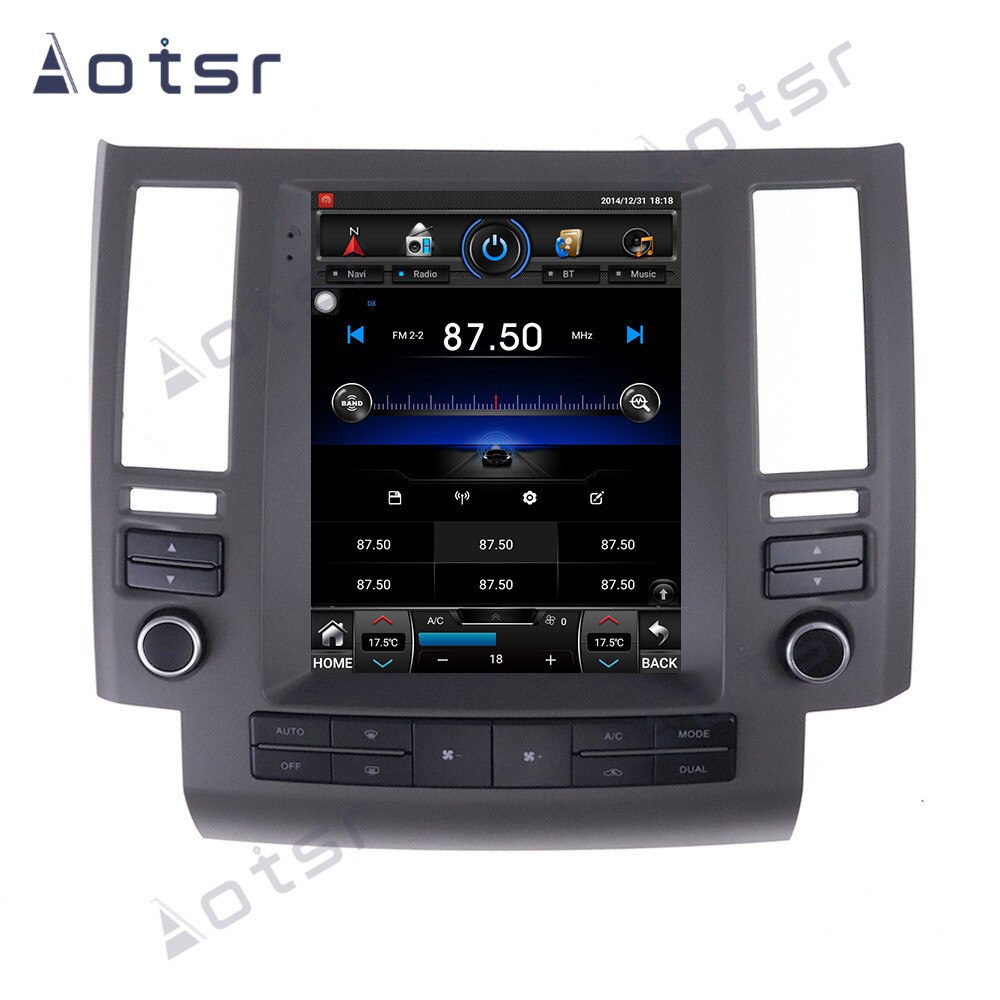 Android 11 128G Tesla Style GPS Navigation For Infiniti FX35 FX45 FX25 FX37 2003 2004 - 2006 Auto Radio Stereo Multimedia Player-Aotsr official website