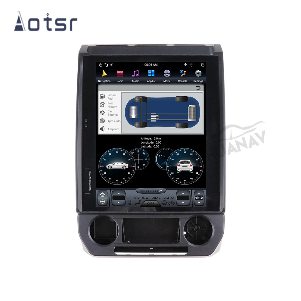 Android 9 Tesla style Car DVD Player GPS Navigation For Ford F150 2015-2019 Auto radio player multimedia tape recorder Head unit-Aotsr official website