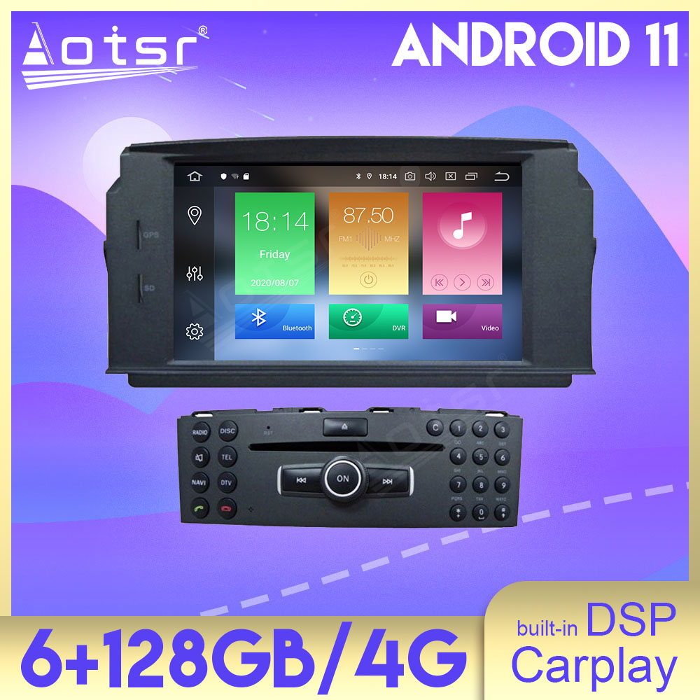 Android Multimedia GPS Navigation Car Radio Auto Sstereo for MERCEDES BENZ C Class C180 C200 C230 Stereo Screen Unit HD