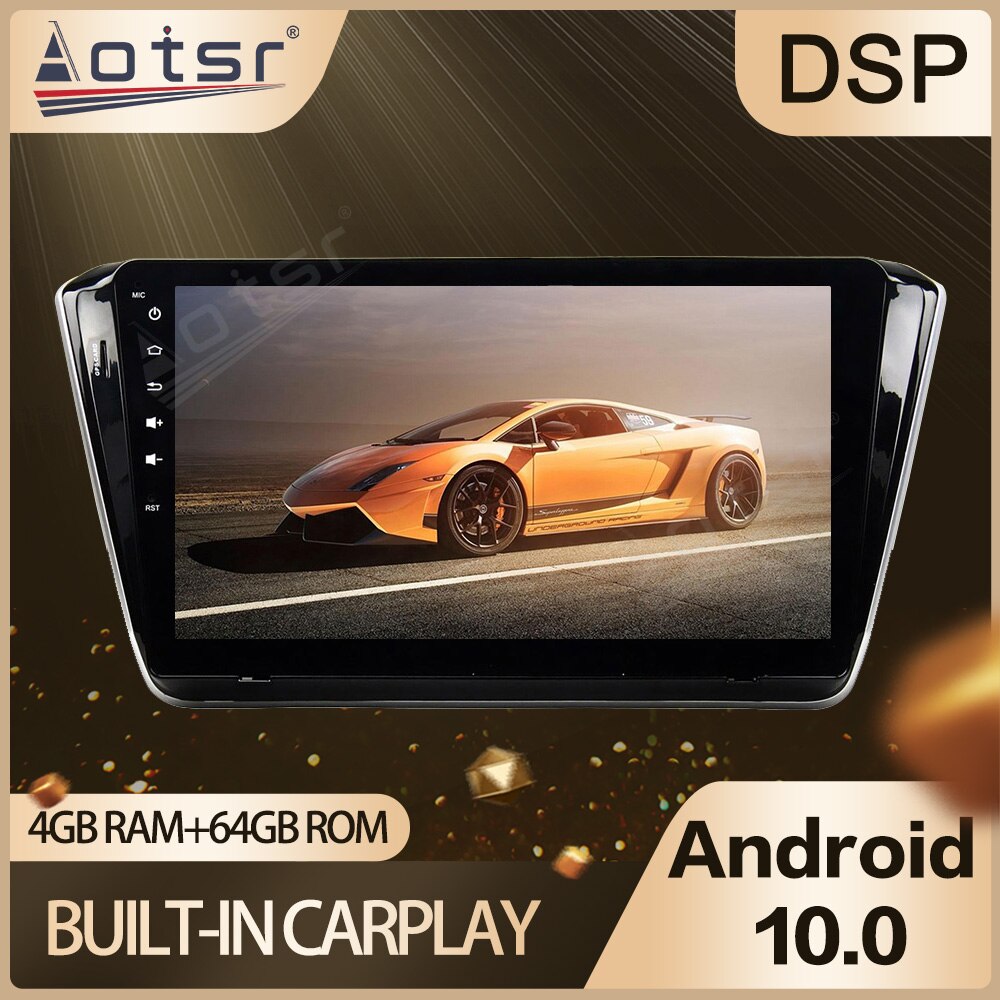 Android 10 64GB Car No DVD Player For SKODA SUPERB 2015 Car Multimedia Radio GPS Navigatioion Auto Stereo Audio Screen Head Unit-Aotsr official website