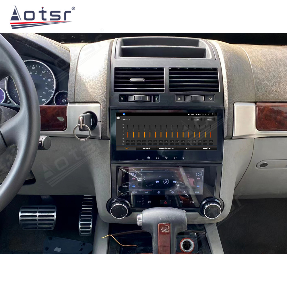 8.8'' Car Radio and 6.9'' Air Conditioner For VW Touareg 2003-2010