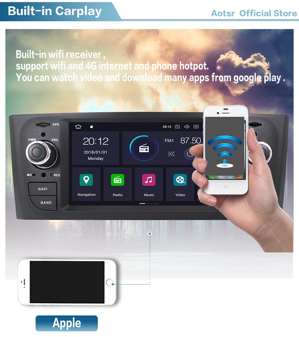 Android 11 Radio For FIAT Punto Linea 2005 2006 2007 2008 2009 Car Multimedia Player Screen GPS Navigation Stereo Head Unit HD-Aotsr official website