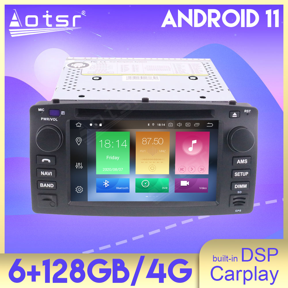 6+128GB Android 11 Auto Stereo DSP Carplay For Toyota corolla 2001 2002 2003 2004 2005 2006 Multimedia Car Radio Player GPS Navigation Head Unit