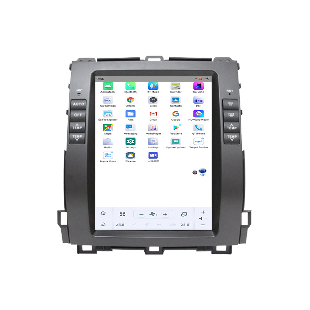 128G Tesla Screen For Toyota Land Cruiser Prado 120 For Lexus GX470 2002-2009 Android Car Multimedia Player GPS Radio Stereo Head Unit-Aotsr official website