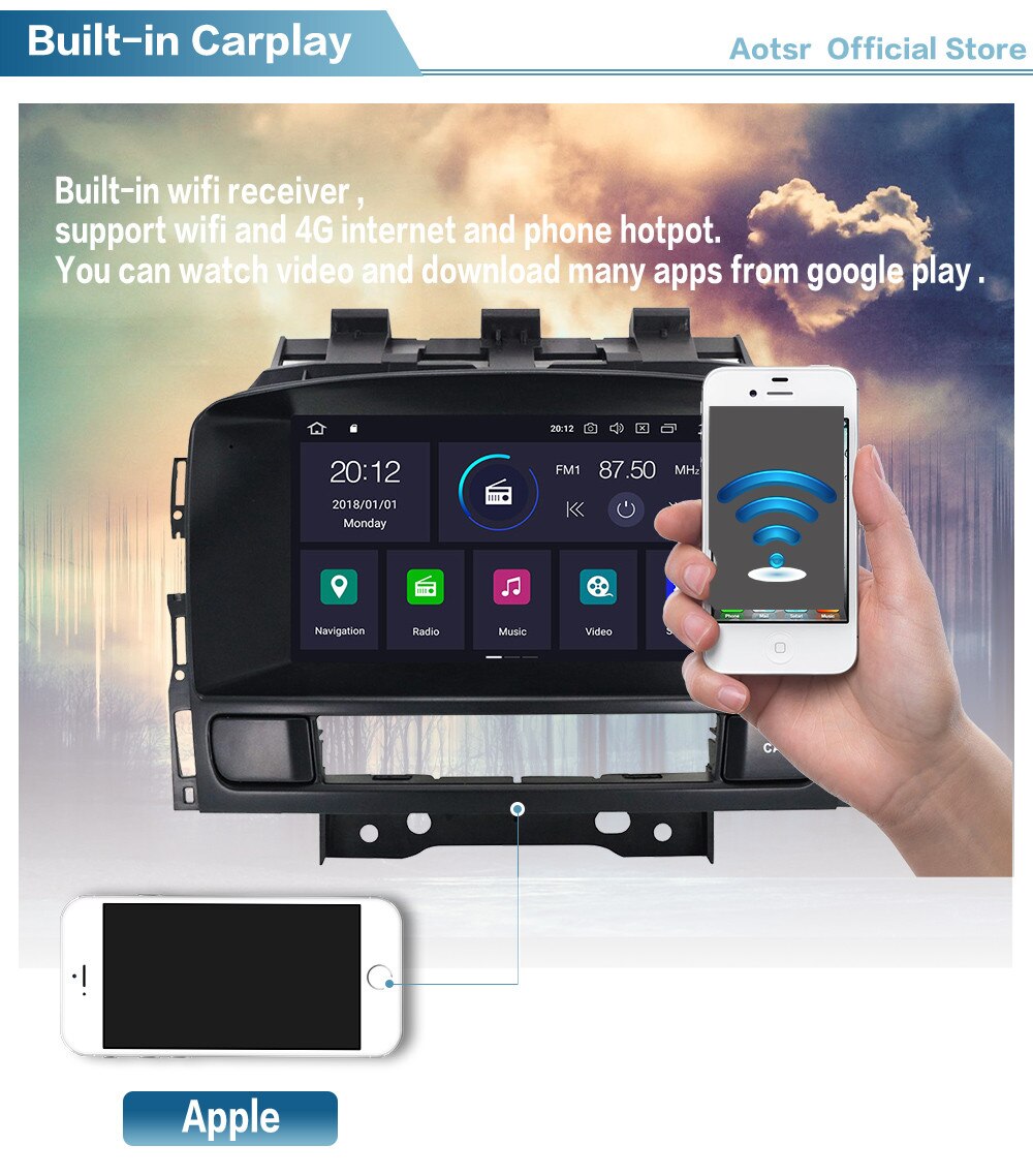 Carplay For Opel Vauxhall Holden Astra J 2010 Android Radio 2011 2012 2013 PX6 Multimedia Player Screen GPS Navigation Head Unit-Aotsr official website