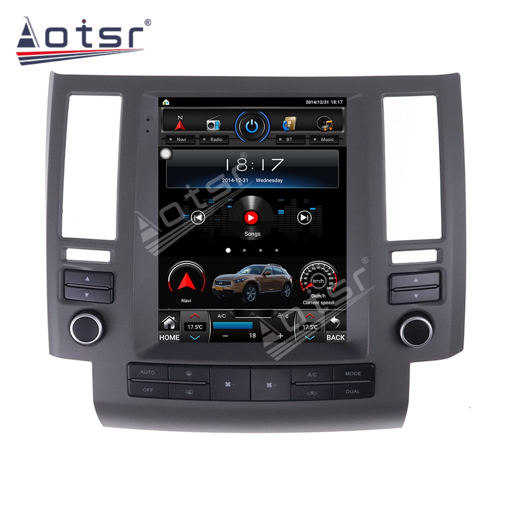 For Infiniti FX35 FX45 2003 - 2006 Car Radio Multimedia PlayerGPS Navigation Android 64G Vertical Screen  Tesla Style Head Unit-Aotsr official website