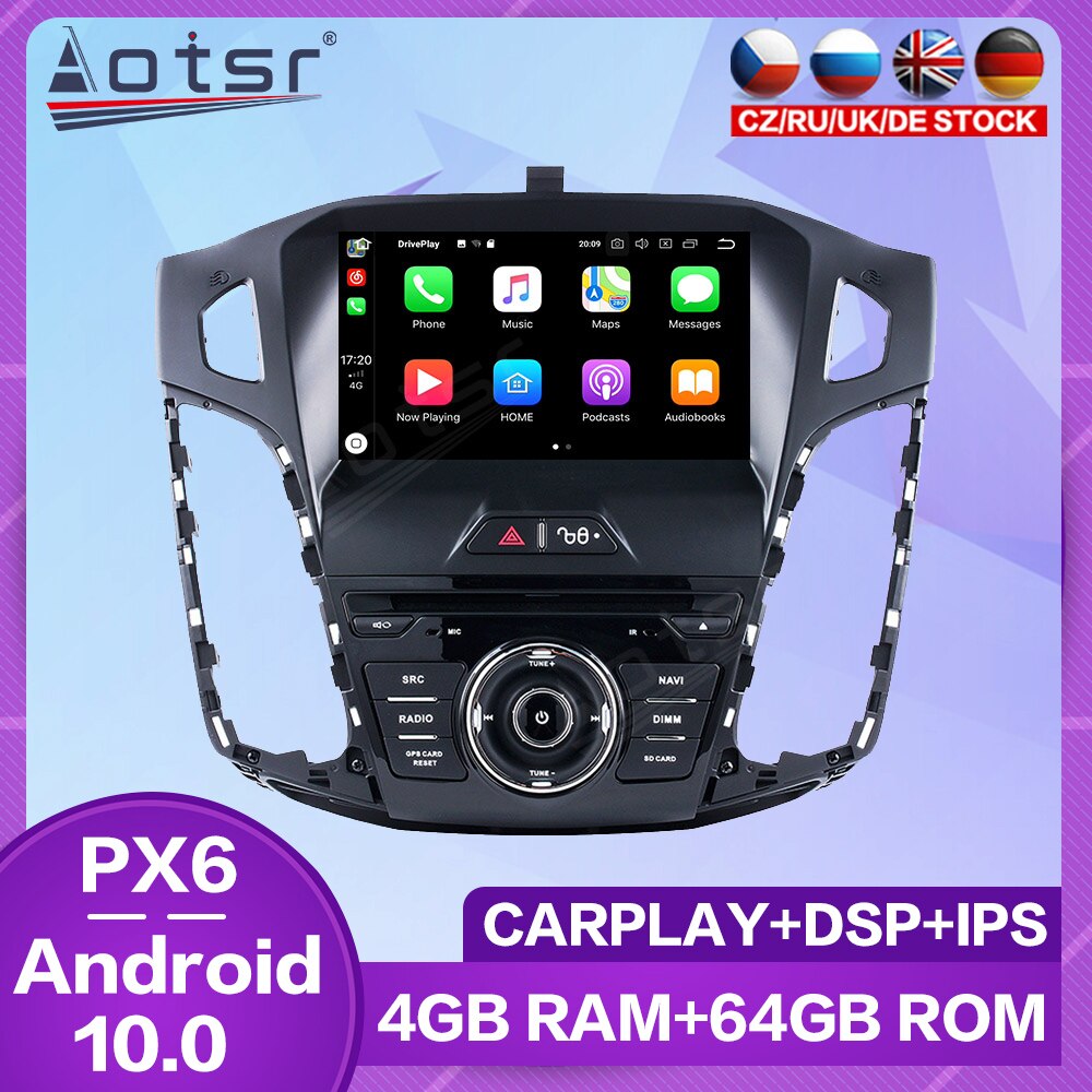Carplay For Ford Focus mk3 2012 Android Radio 2012 2013 2014 2015 2016 2017 Head Unit Multimedia Player Touch Screen Audio-Aotsr official website