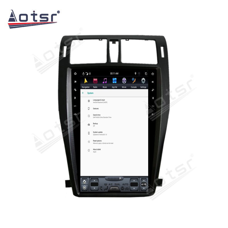 4+128G For Toyota Crown Android Car Multimedia Player 2009 - 2014 PX6 Tesla style Radio Carplay GPS Navigation Stereo Headunit-Aotsr official website