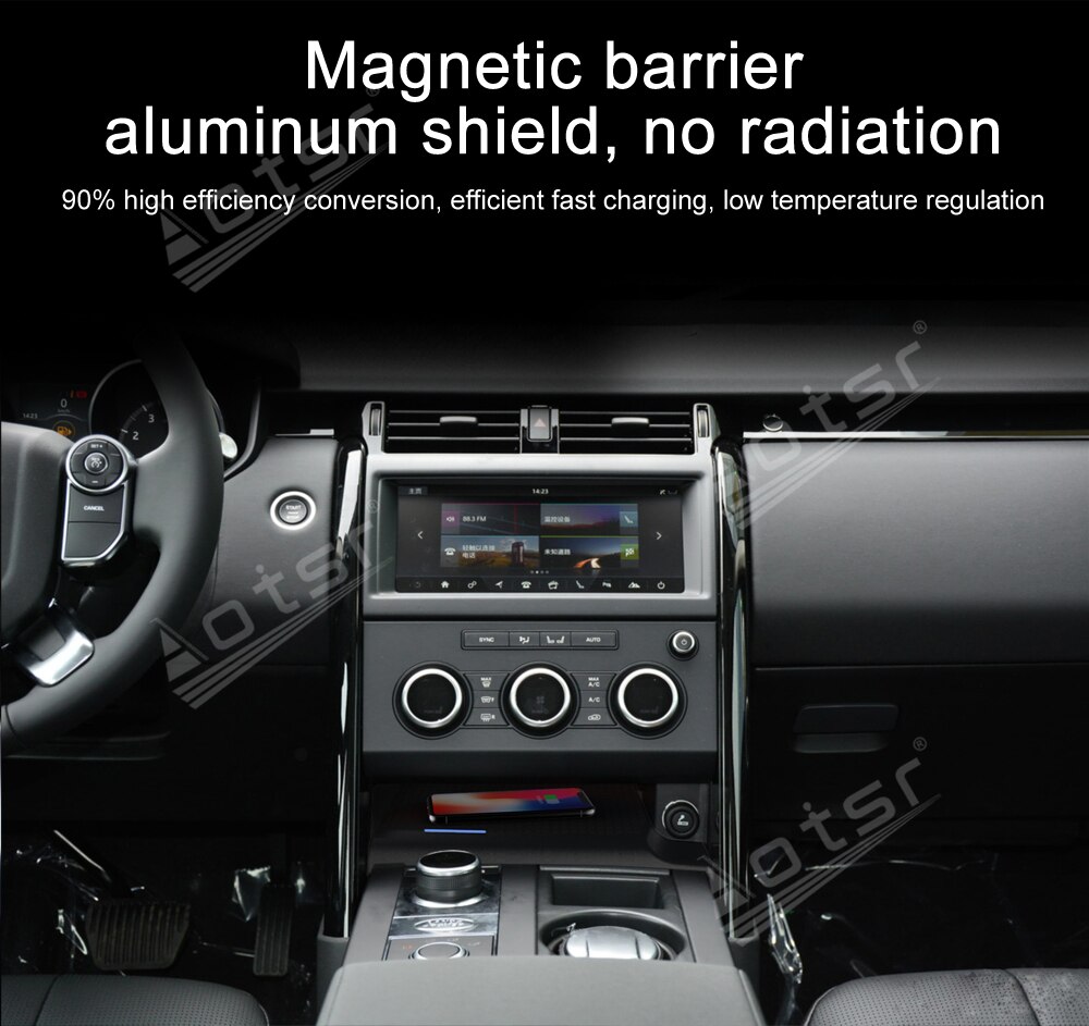QI Car Wireless Charger For  Land Rover Discovery 5 Intelligent Infrared Fast Charging Phone Holder for iPhone Samsung Huawei-Aotsr official website