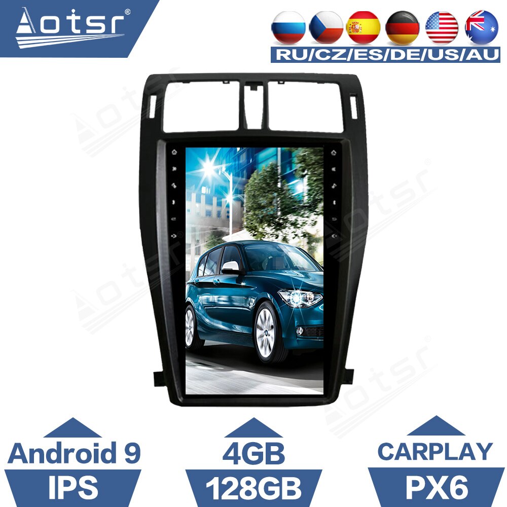 4+128G For Toyota Crown Android Car Multimedia Player 2009 - 2014 PX6 Tesla style Radio Carplay GPS Navigation Stereo Headunit-Aotsr official website