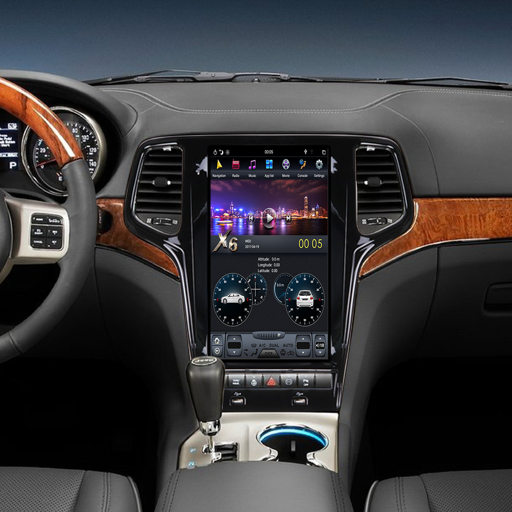 Tesla Screen Multimedia Stereo Android Player For Jeep Grand Cherokee 2010 2011 2012 2013 2014 2015 2016 2017-2019 GPS Head Unit