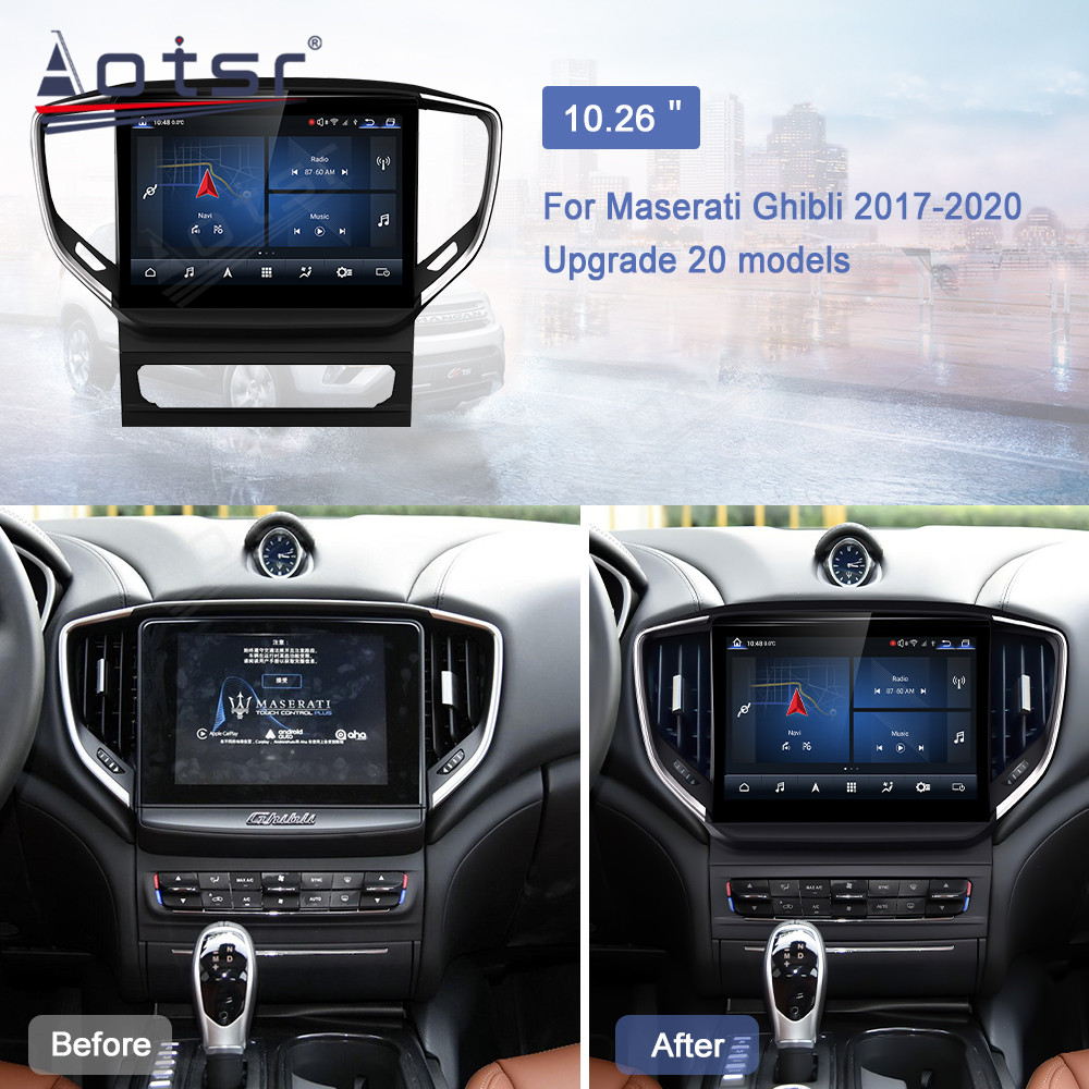 Tesla Screen For Maserati Ghibli Android Radio 2013 2014 2015 - 2019 Car GPS Navigator Dash Auto Stereo PX6 Multimedia Player HD-Aotsr official website