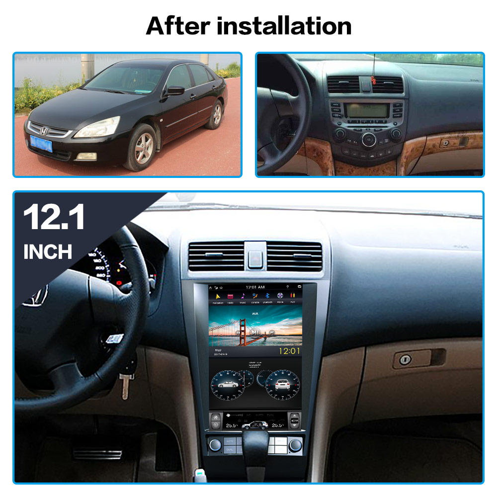 2 din 12.1" Android 11.0 Qualcomm Snapdragon 665 Car Radio For Honda Accord 2002-2007 GPS Navigation Multimedia Player Head Unit-Aotsr official website