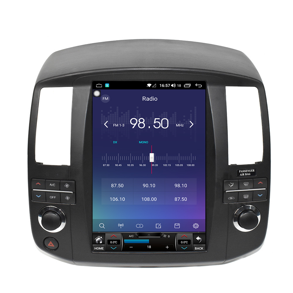 8 Core Tesla Style Android Car Radio For Nissan Navara Pathfinder 2008