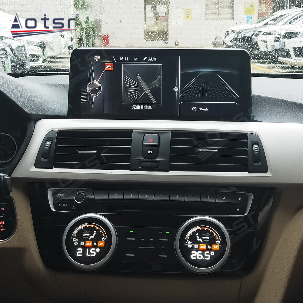 AC Panel Air Conditioner Climate Control For BMW 3 Series 2013-2019 Knob Setting Touch Board Screen Head Unit 32-color Ambient Light