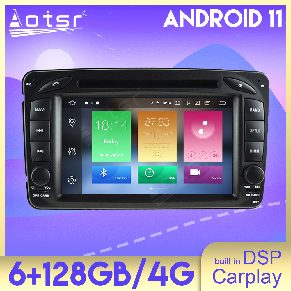 128G Carplay Multimedia Stereo Android 11 For  Mercedes Benz W203 W209 W168 W463 GPS Navigation Radio Receiver Head Unit-Aotsr official website