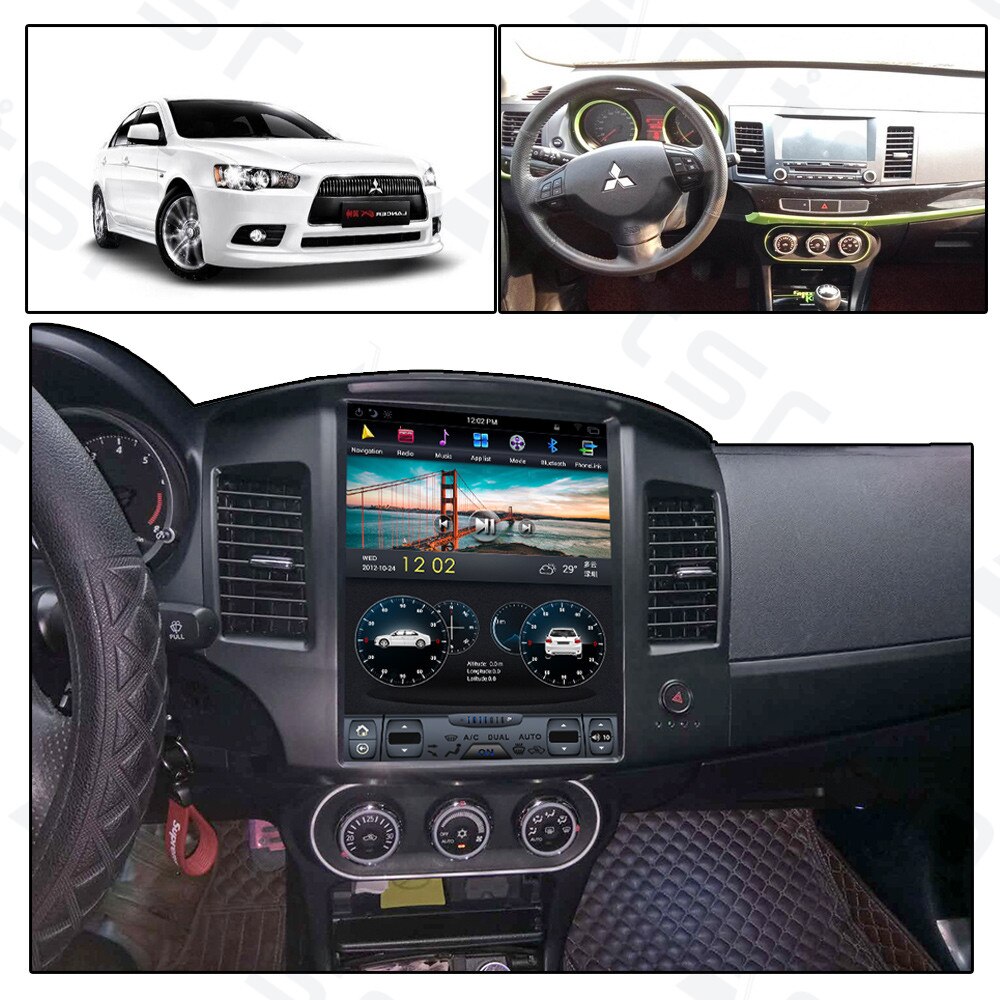 For Mitsubishi EVO Lancer 2007 - 2017 Car Multimedia Video Player Android Car Radio GPS Navigation Tesla Screen DVD Player Unit-Aotsr official website