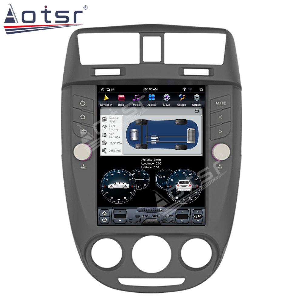 For Buick Excelle 2008-2015 Tesla Style Android 9.0 64GB 4G PX6 Car Audio GPS Navigation Head Unit Multimedia Player Auto Radio-Aotsr official website