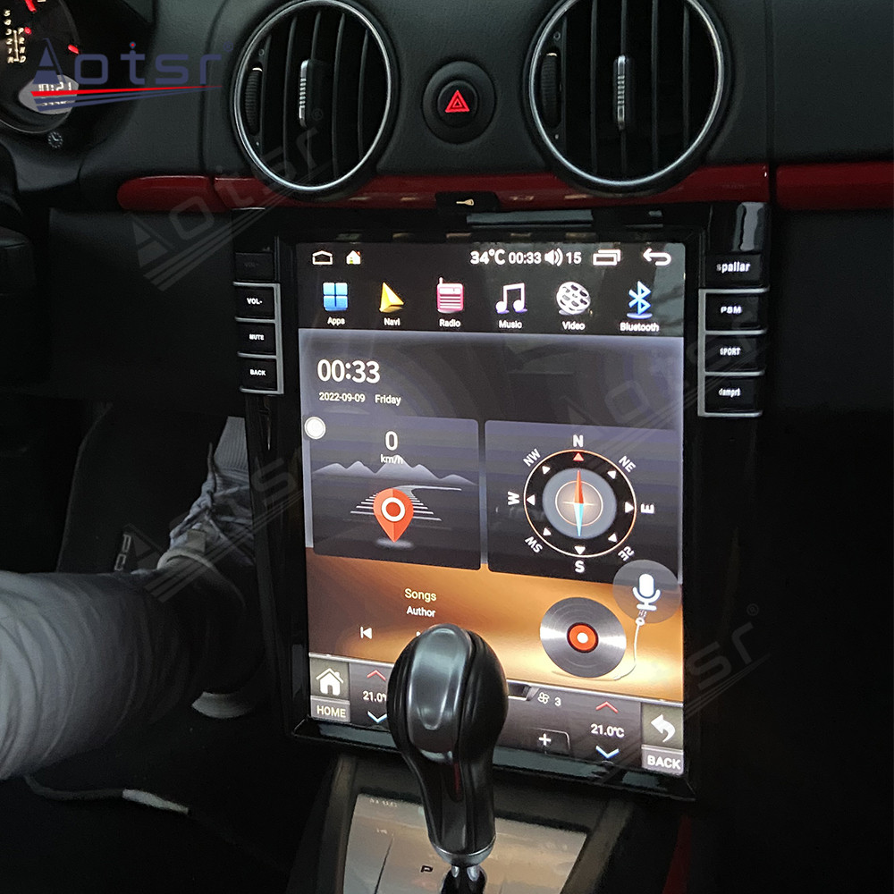 12.1'' Android 11.0 Auto For Porsche Cayman 2006-2012 Touch Screen 128G Car Radio Multimedia Player GPS Navigation Headunit DSP