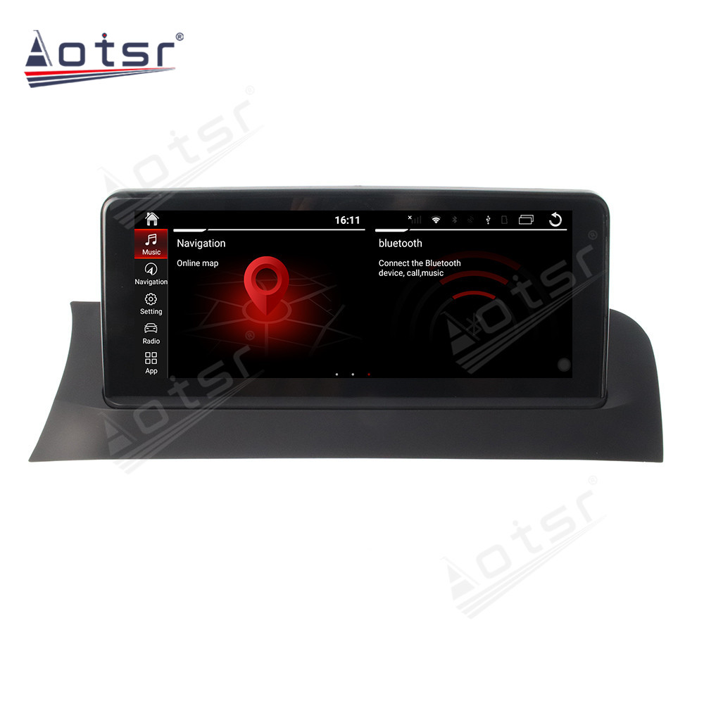 Android 10.0 multimedia player with GPS navigation stereo main unit DSP  8GB + 128GB suitable for BMW11-17 X3 X4-CIL and NBT base-Aotsr official website
