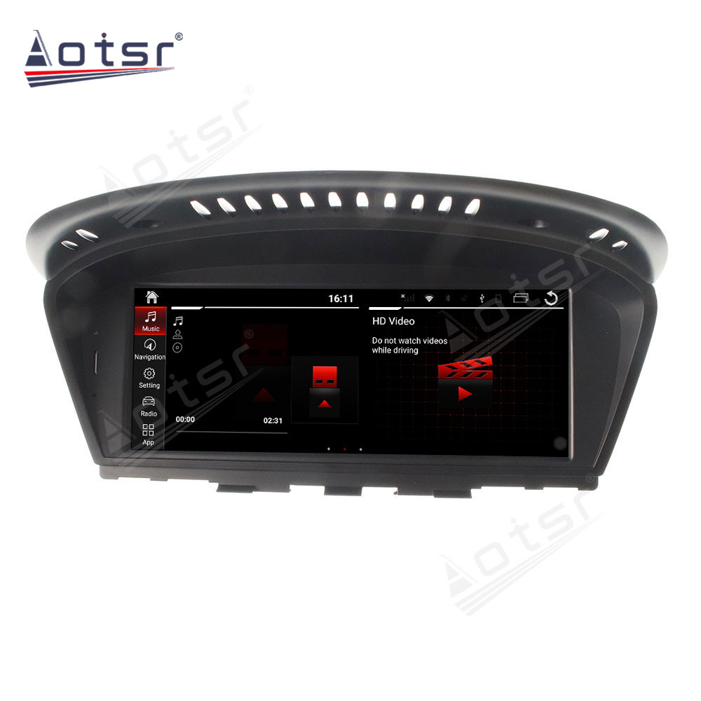 Android 10.0 multimedia player with GPS navigation stereo main unit DSP  8GB + 128GB suitable for BMW E60