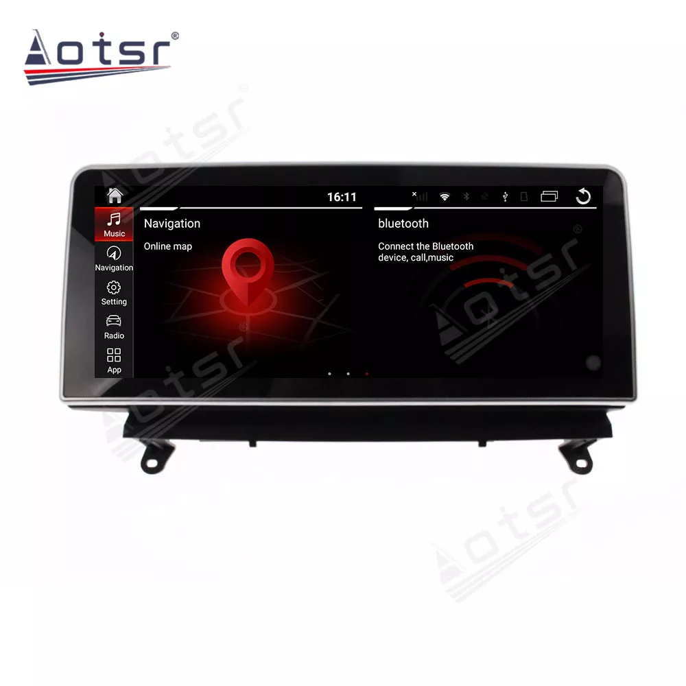 12.3 Inch Qualcomm Android System For BMW X5 X6 E70 E71 2006-2014 CCC CIC Multimedia Player with GPS Navigation Stereo Main Unit DSP  8GB+256GB