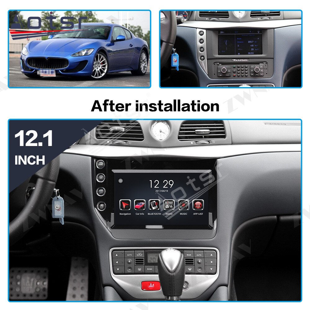 For Maserati GranTurismo Android Radio GT/GC/GTS Grancabrio 2007-2019 Headunit Car Multimedia Player Audio Stereo GPS Navigation-Aotsr official website