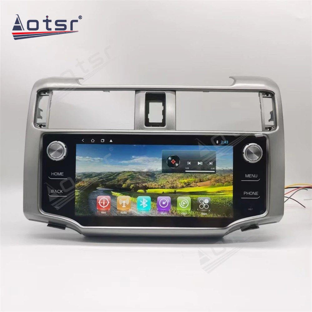 Car Radio For Toyota 4Runner Touch Screen Android Tesla Style Car GPS Navigation 64GB DVD Multimedia Player Head Unit Stereo HD-Aotsr official website
