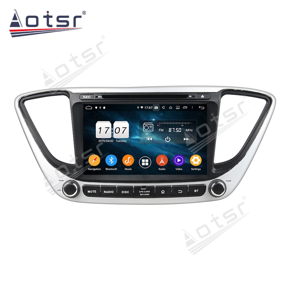 Android 10 Car Radio Tape Recorder Audio Multimedia Player Stereo For Hyundai Solaris Accent Verna 2017 2018 GPS Navi Head Unit-Aotsr official website