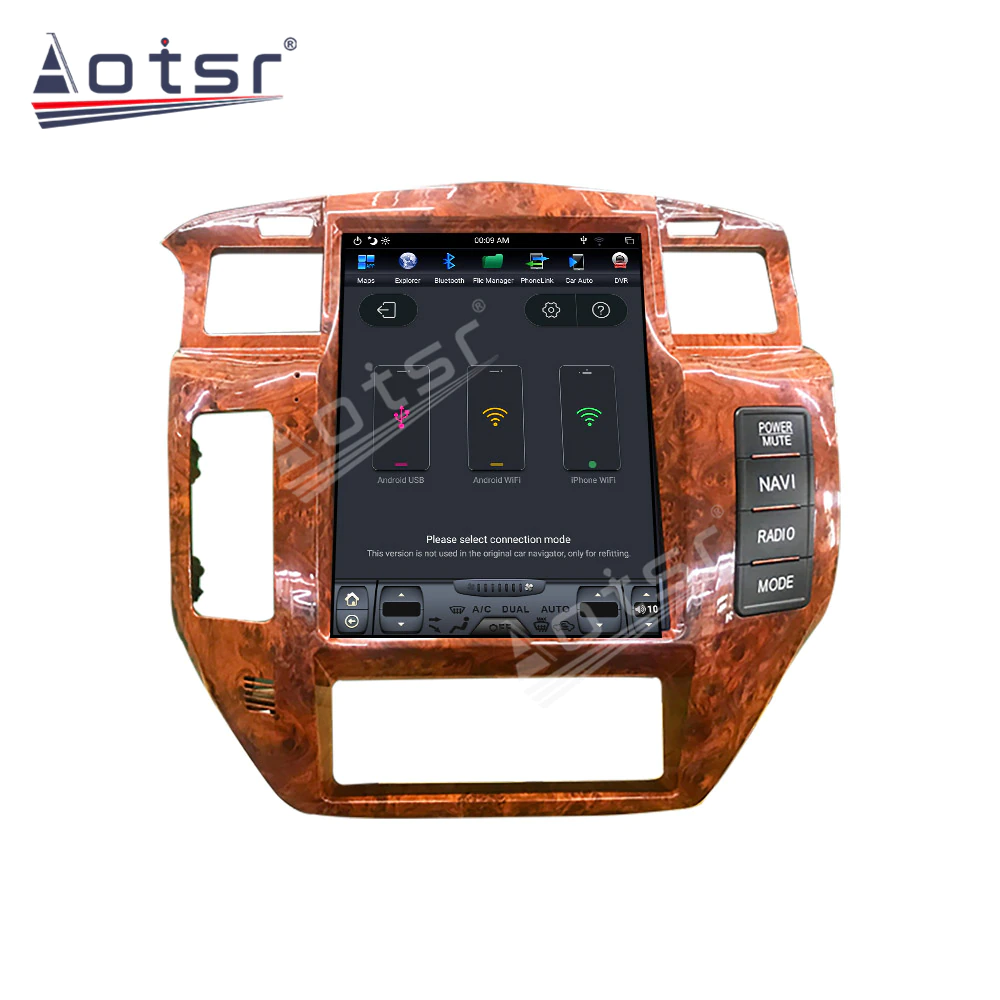 128G Android 9.0 Tesla Style Vetical Screen Car Radio GPS Navigation For NISSAN PATROL 5 Y61 Car Multimedia Player Screen Unit-Aotsr official website