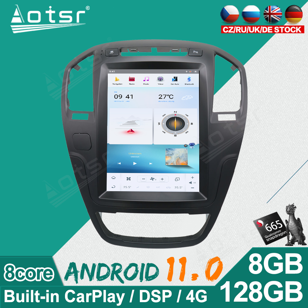 10.4''Tesla Style Android 11.0 128G Car Radio GPS Navigation For  Opel Insignia Vauxhall Holden CD300 CD400 2008-2013  Head Unit Carplay-Aotsr official website