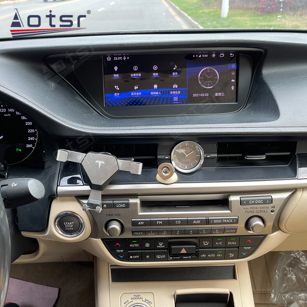 Android 10.0 multimedia player with GPS navigation stereo main unit DSP  suitable for Lexus ES 13-14