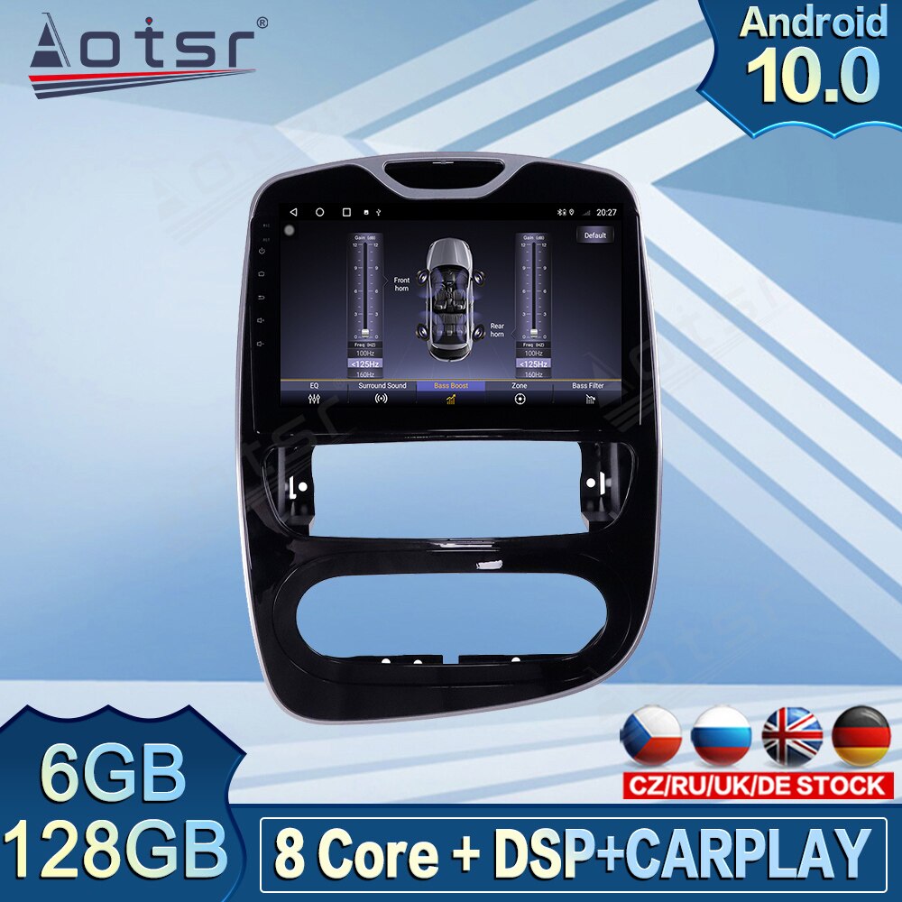 For Renault Clio 2016 - 2018 Touch Screen Android Radio Recorder HD Car Multimedia GPS Navigation 128GB Carplay DVD Video Player-Aotsr official website