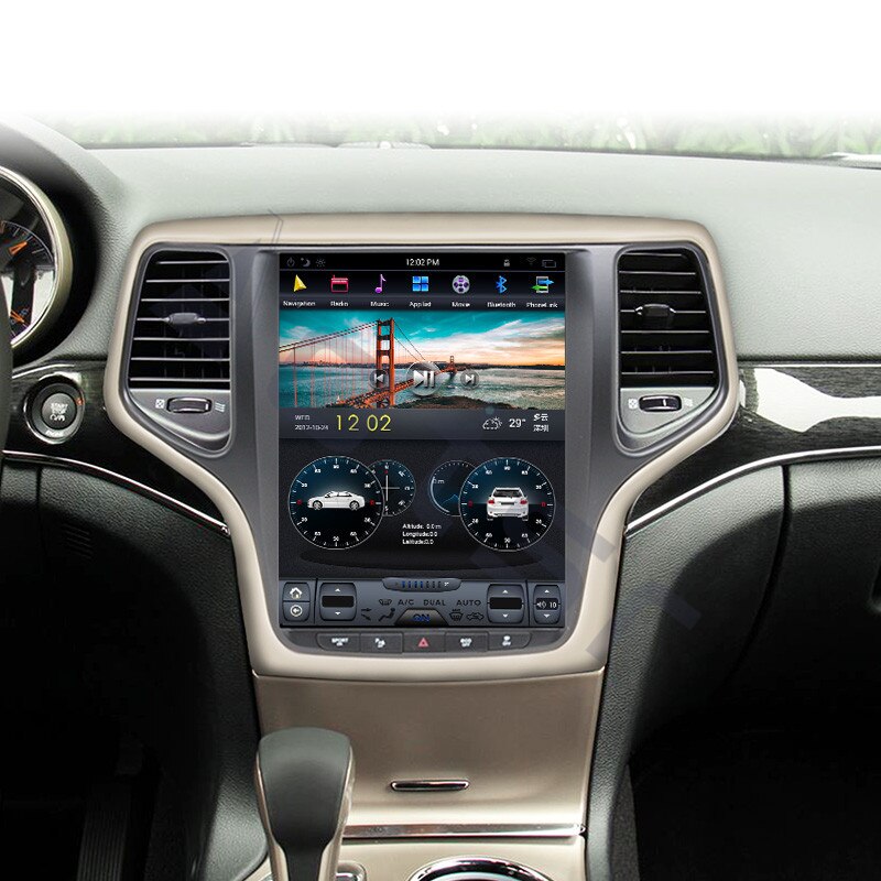 Tesla Style Android 9.0 Touch screen Car Multimedia Player For jeep Grand Cherokee 2014-2018 Audio Radio stereo 2 din head unit-Aotsr official website