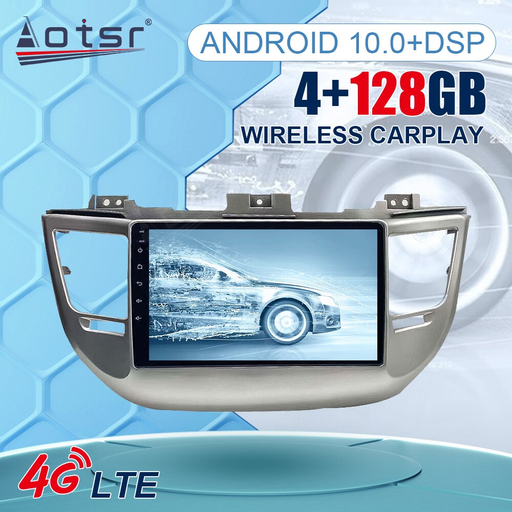 2 din Android 10 CarPlay Auto Radio For Hyundai IX35 Tucson 3 2015 - 2018 Carplay Car Multimedia GPS 2din Stereo autoradio Unit-Aotsr official website