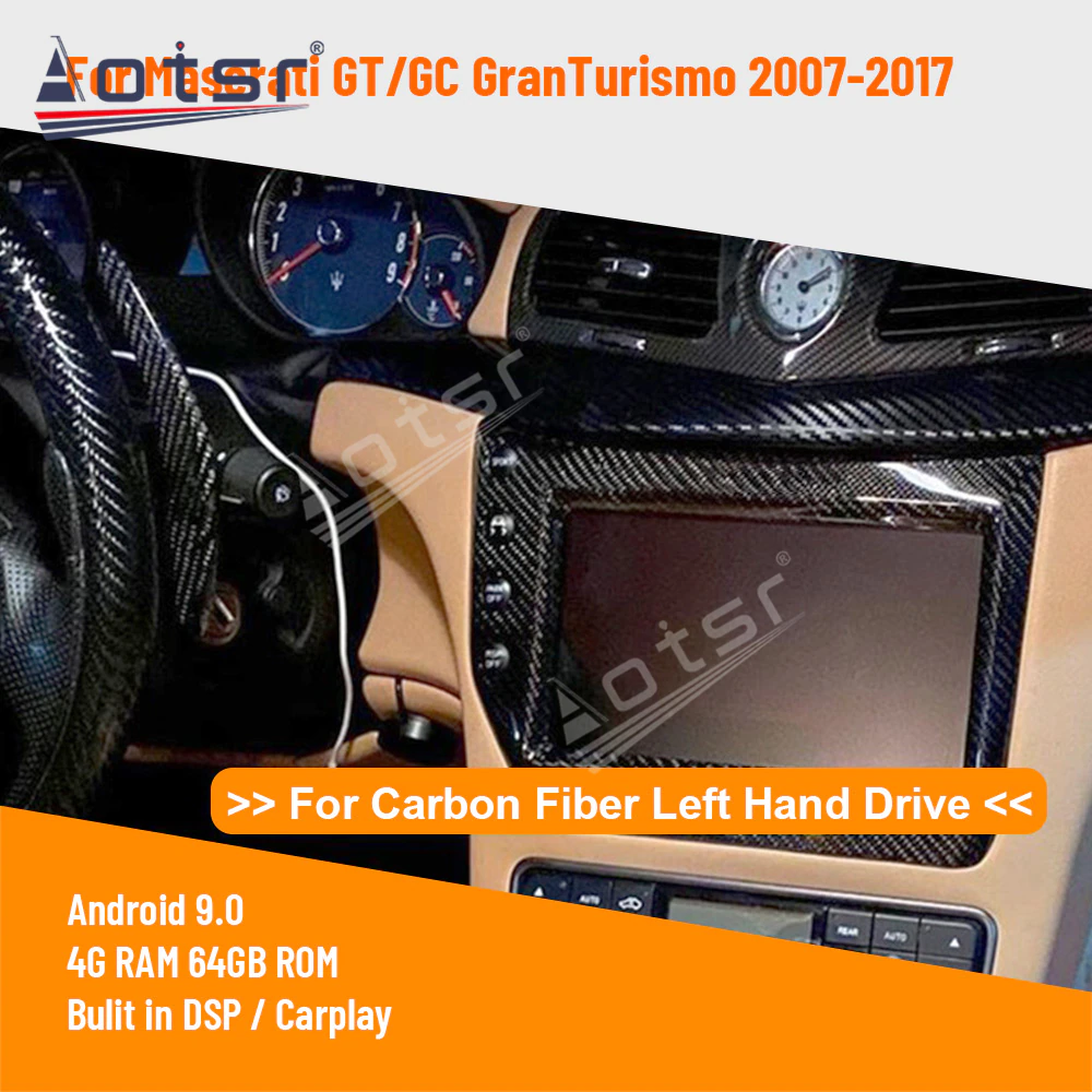 Android 9.0 Car Radio Multimedia Player GPS Navigation For Maserati GT/GC GranTurismo 2007 - 2017 Auto Stereo Audio Head Unit HD-Aotsr official website