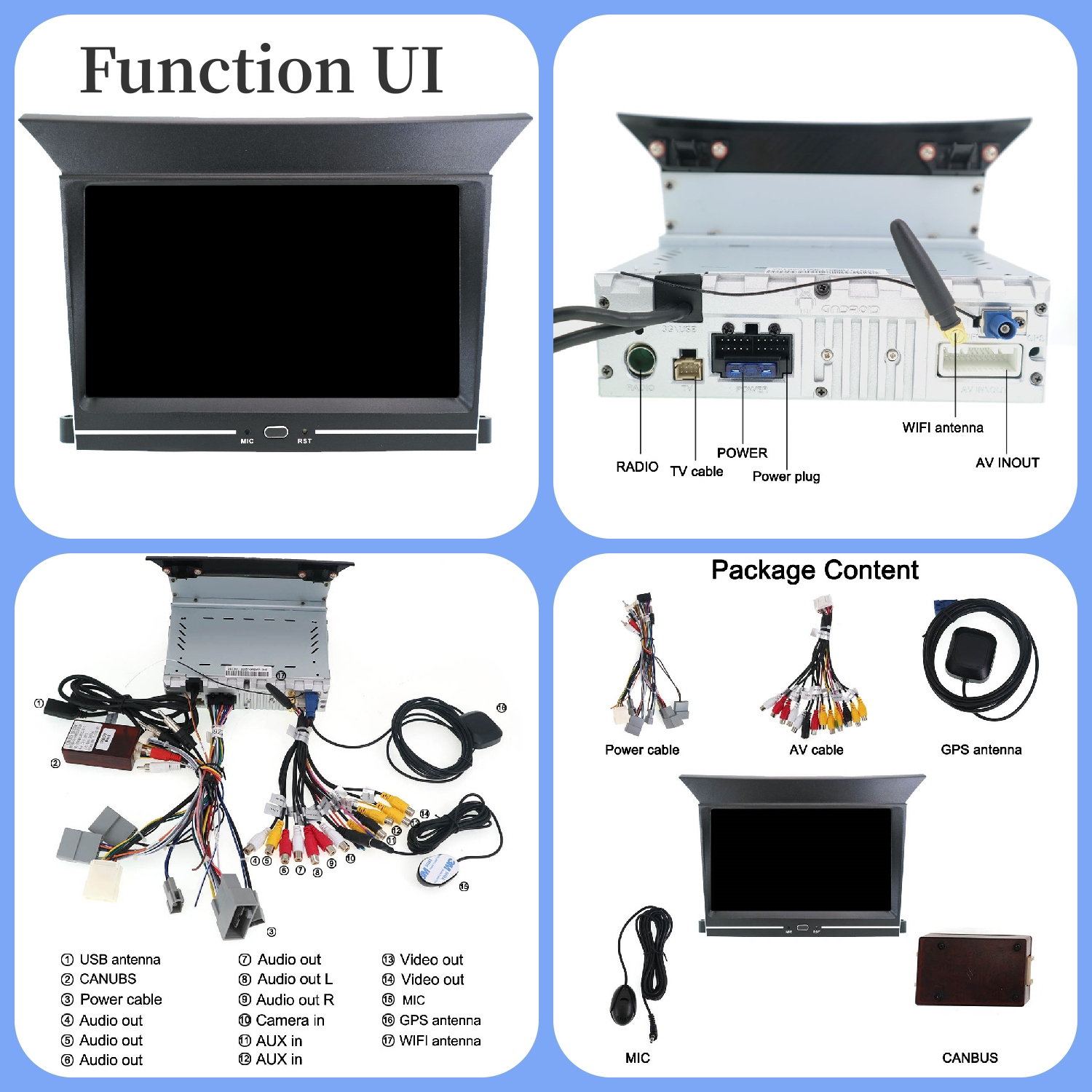 ANDROID 11 6+128GB CAR GPS NAVI AUTO STEREO FOR HONDA PILOT 2009-2015 RADIO TAPE RECORDER HEAD UNIT CAR MULTIMEDIA PLAYER