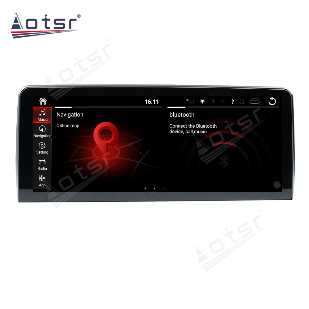Android 10.0 multimedia player with GPS navigation stereo main unit DSP  8GB + 128GB suitable for BMW 5 Series 12.3 E60-Base 04-10-Aotsr official website