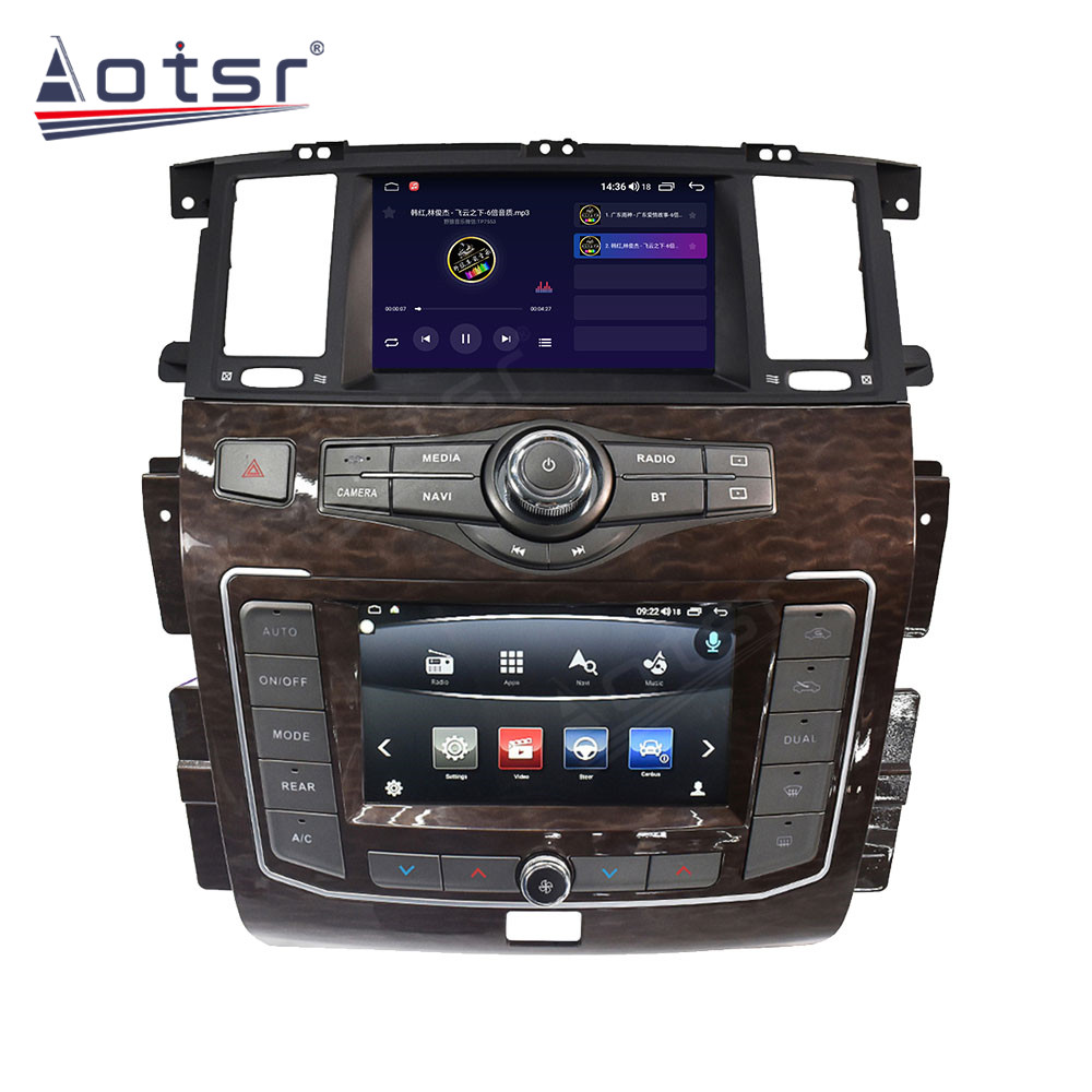 64G For Nissan Patrol Y62 For Infiniti QX56 2010-2020 Android 10 Dual Screen Car Radio Multimedia Player GPS Navigation Carplay-Aotsr official website