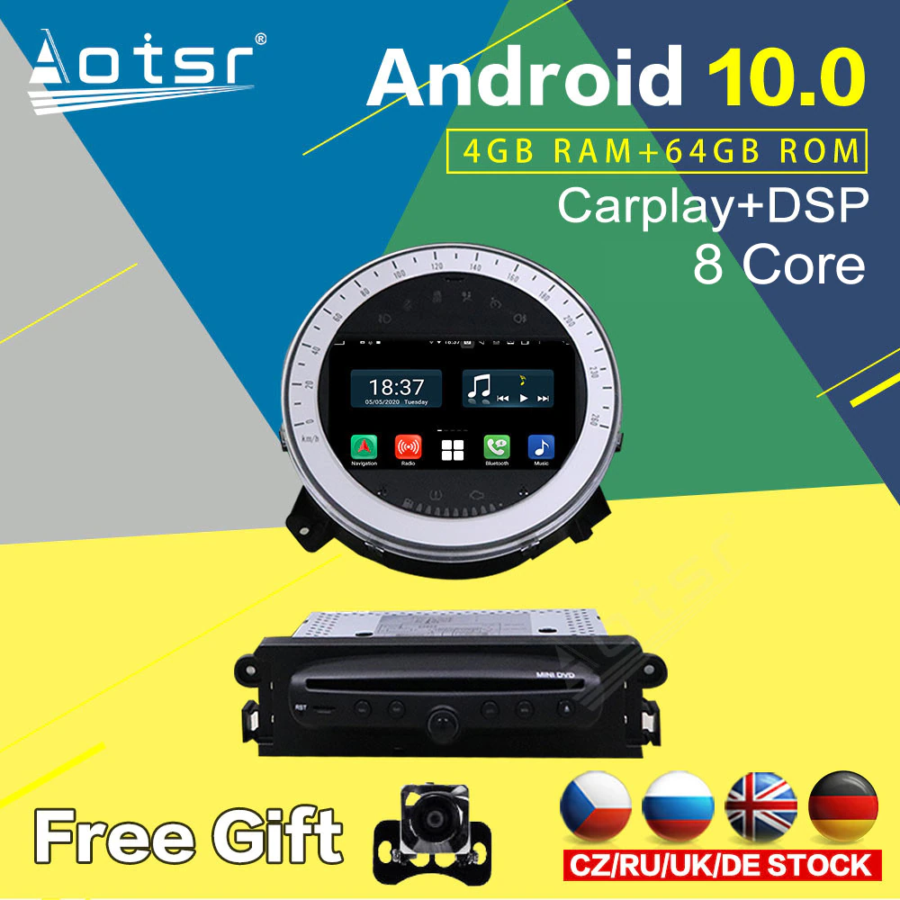For MINI Cooper R56 Android Radio GPS Navigation Car DVD Multimedia Player Stereo Autoradio Audio Touch Screen Unit-Aotsr official website