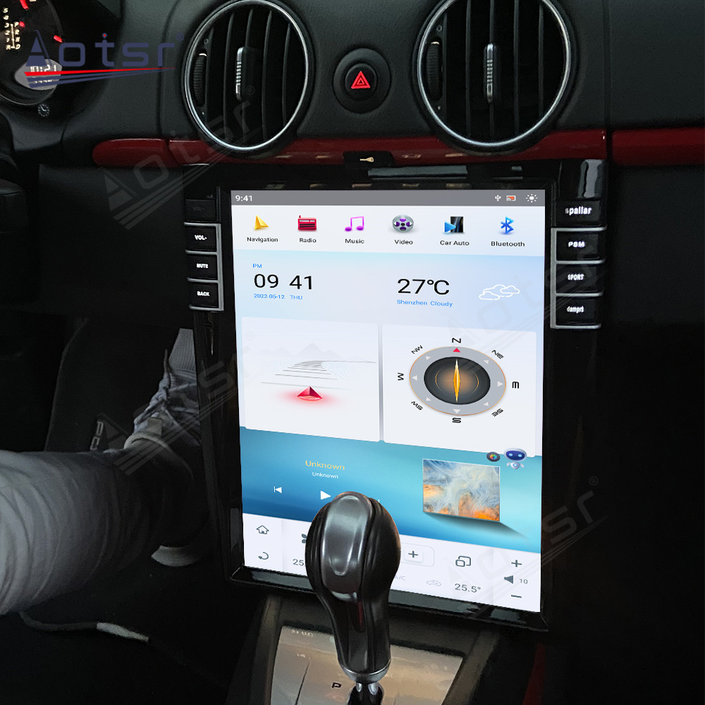 12.1'' Android 11.0 Auto For Porsche Cayman 2006-2012 Touch Screen 128G Car Radio Multimedia Player GPS Navigation Headunit DSP