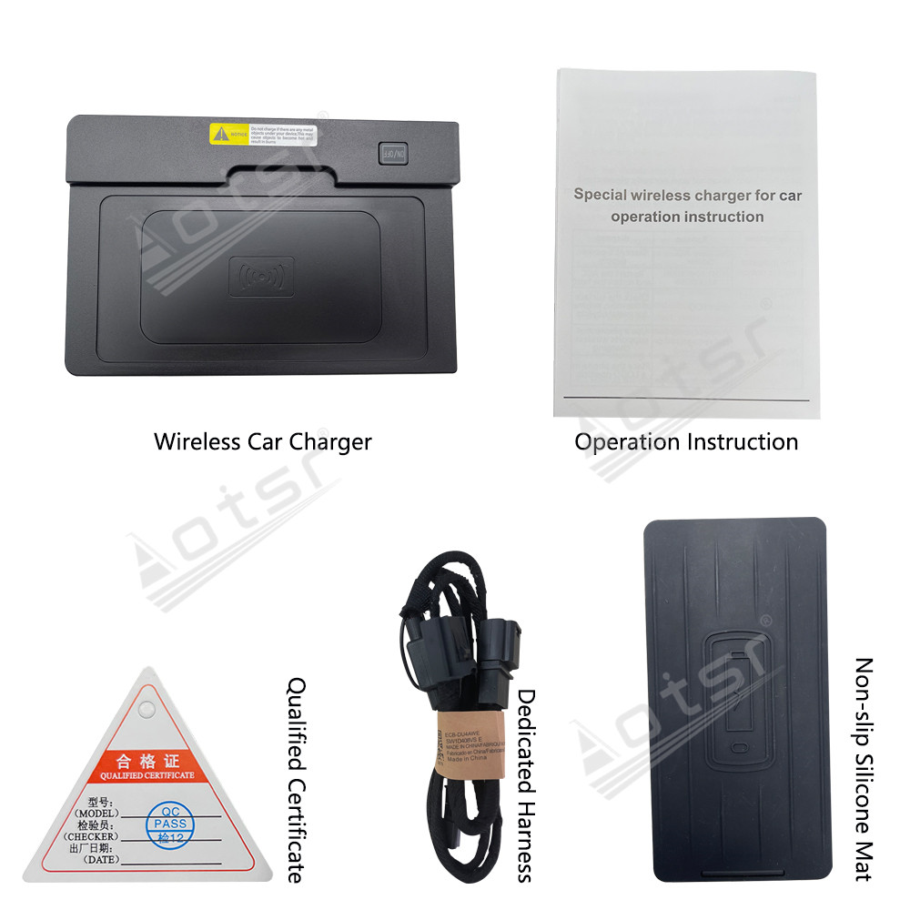 Wireless Car Charger For Audi Q3 2019-2021 Intelligent Infrared Fast Phone Holder Temperature Control Hidden Design