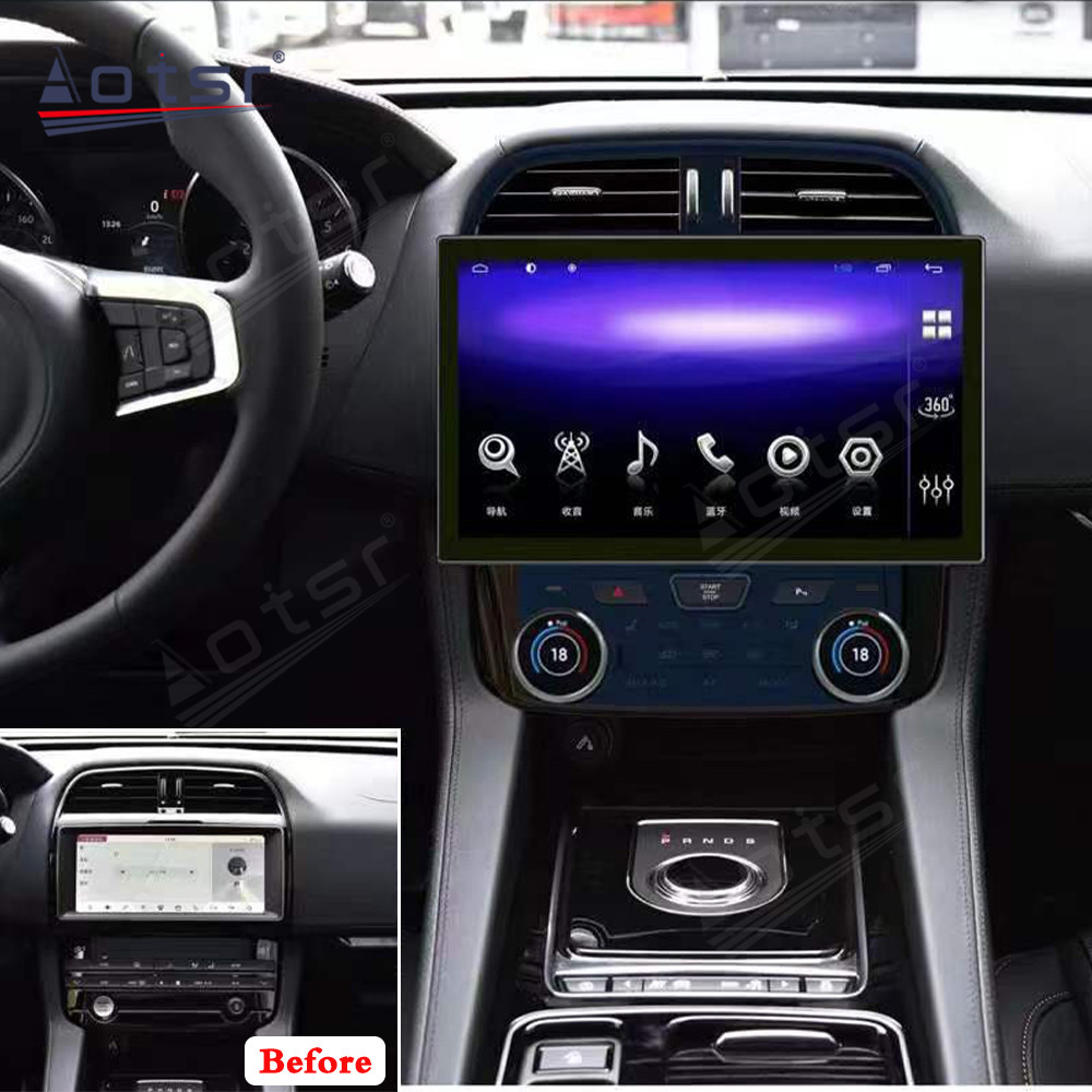 13.3 Inch Android 11 Auto For Jaguar F-Pace 2016-2020 Car Multimedia Player GPS Navigation Auto Radio Stereo Head Unit Carplay