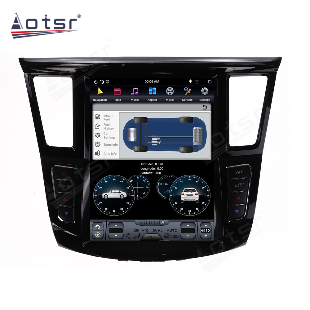 6G+128GB Tesla Big Screen For Infiniti QX60 Android Multimedia Player Auto Stereo Unit Car GPS Navigation Audio DVD Video Player-Aotsr official website